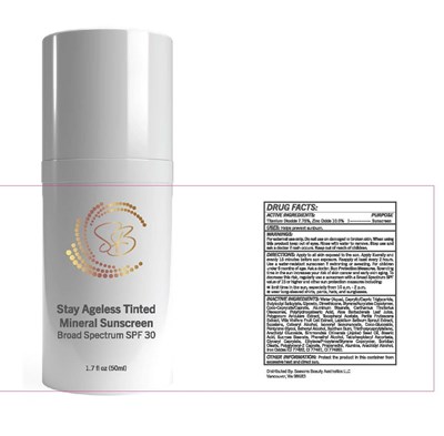 Stay Ageless Tinted Mineral Sunscreen Broad Spectrum Spf 30 1.75 Fl Oz (50ml) (Seasons Sp06.50u 200244 Stay Ageless White Bottle (002))